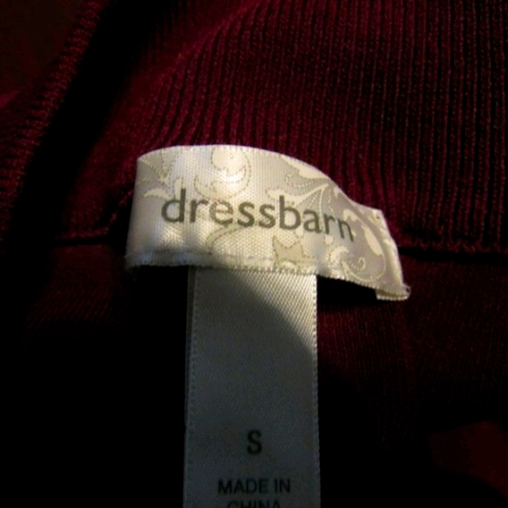 🌹 Lovely Deep Rich Bordeaux Burgundy Cropped One Button Cardigan - S - Picture 11 of 16